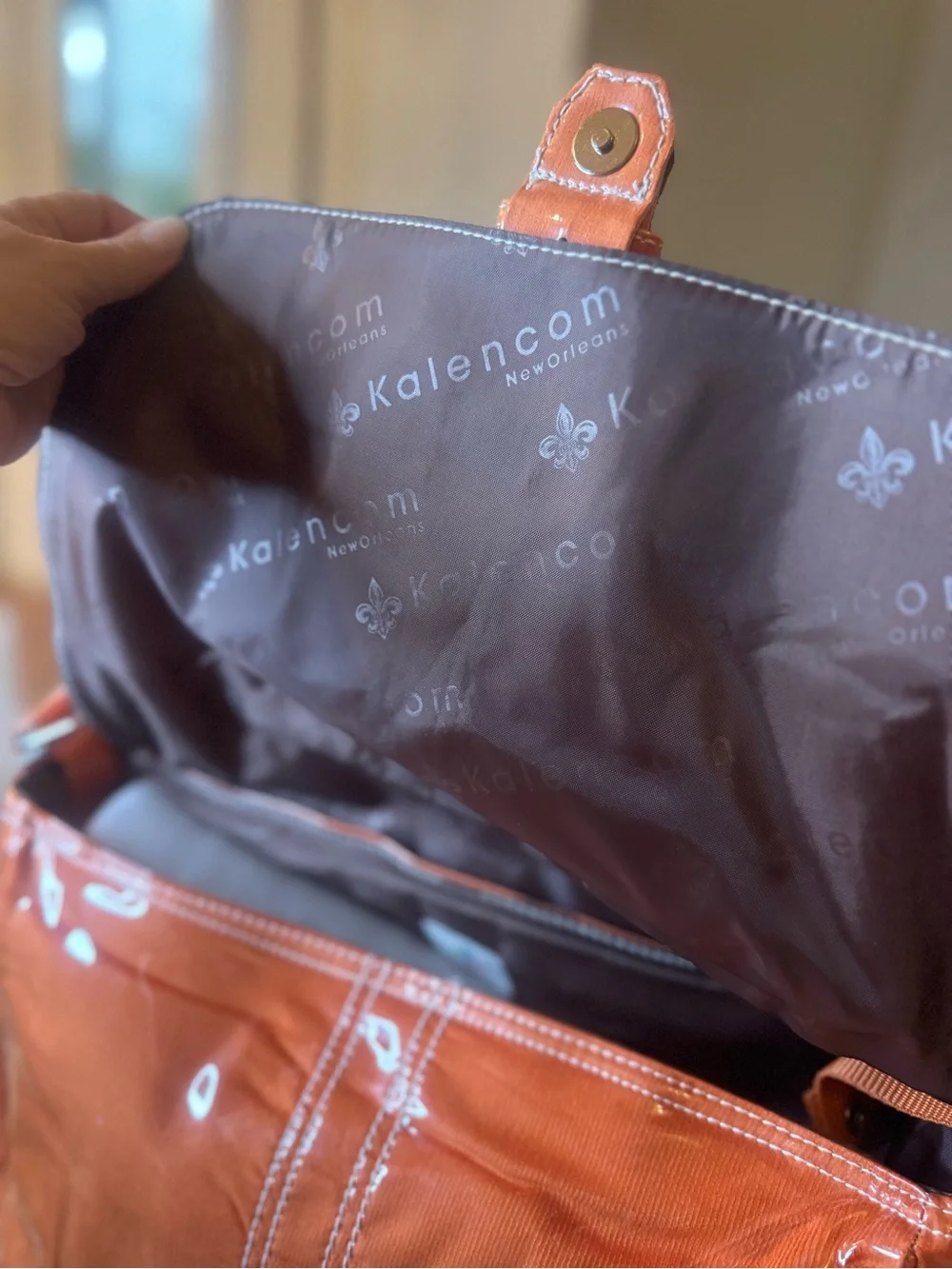 NWT Kalencom Patent 70s Baby Bag Set w Pad Insulated Bottle Holder Zip Bag